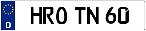 Truck License Plate